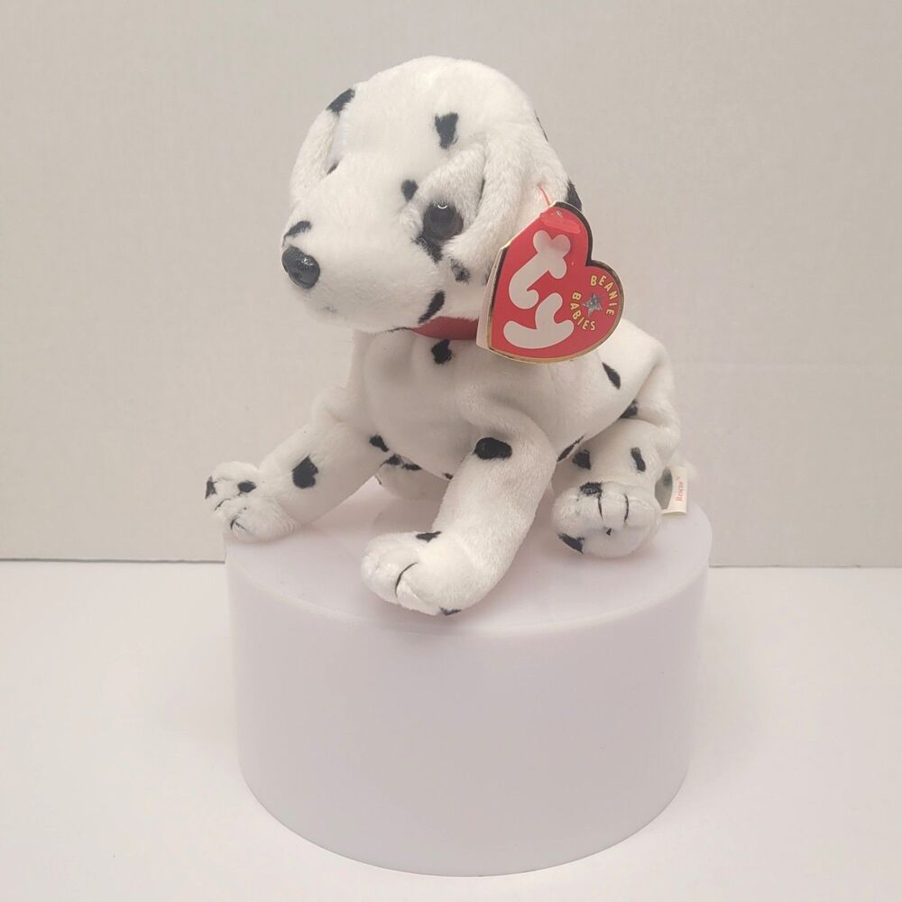 Ty Beanie Baby Rescue FDNY Dalmatian Dog 2001